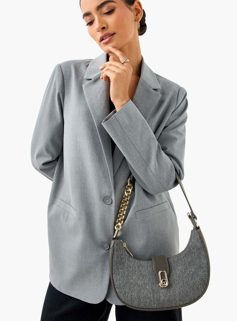 Chrisbella Textured Shoulder Bag