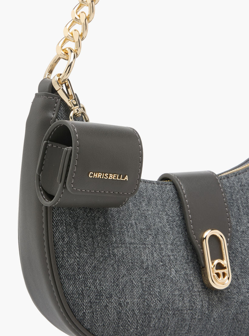 Chrisbella Textured Shoulder Bag