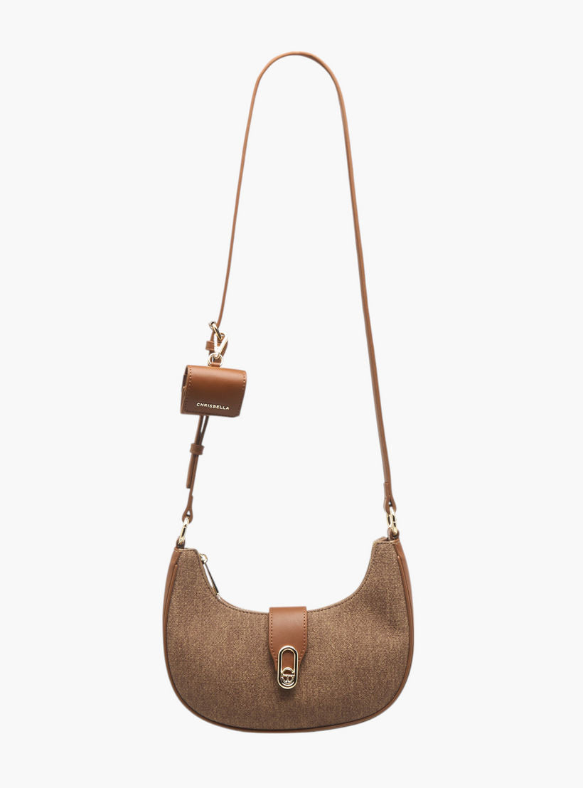Chrisbella Textured Shoulder Bag