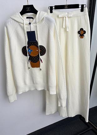 Cable-Knit style Two-Piece Tracksuit