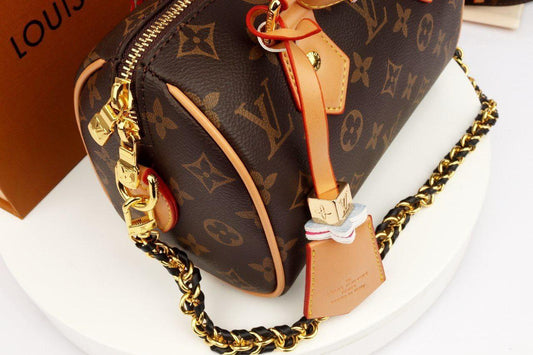 Louis Vuitton Speedy Bandoulière with Red Trim