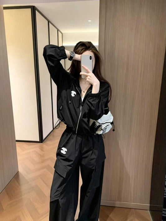 Chanel Hooded Windbreaker