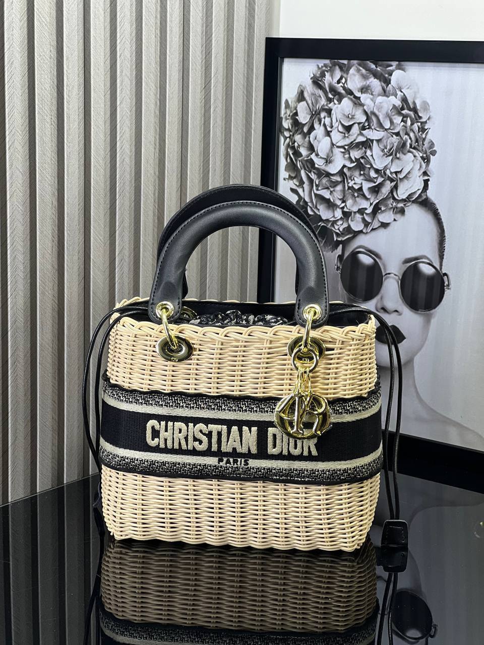 Christian Dior Rattan lady Dior