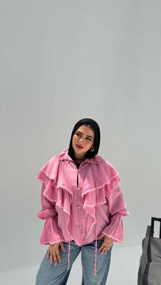 Ruffle Collar Shirt