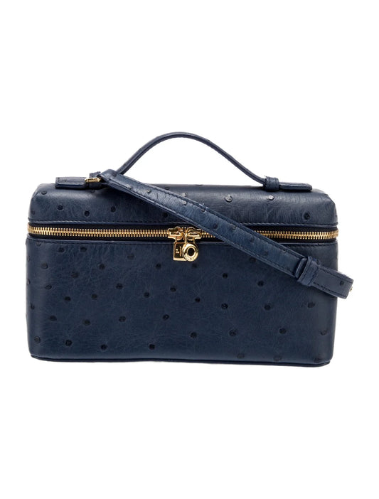 Loro Piana Ostrich Extra Pocket L19 Pouch