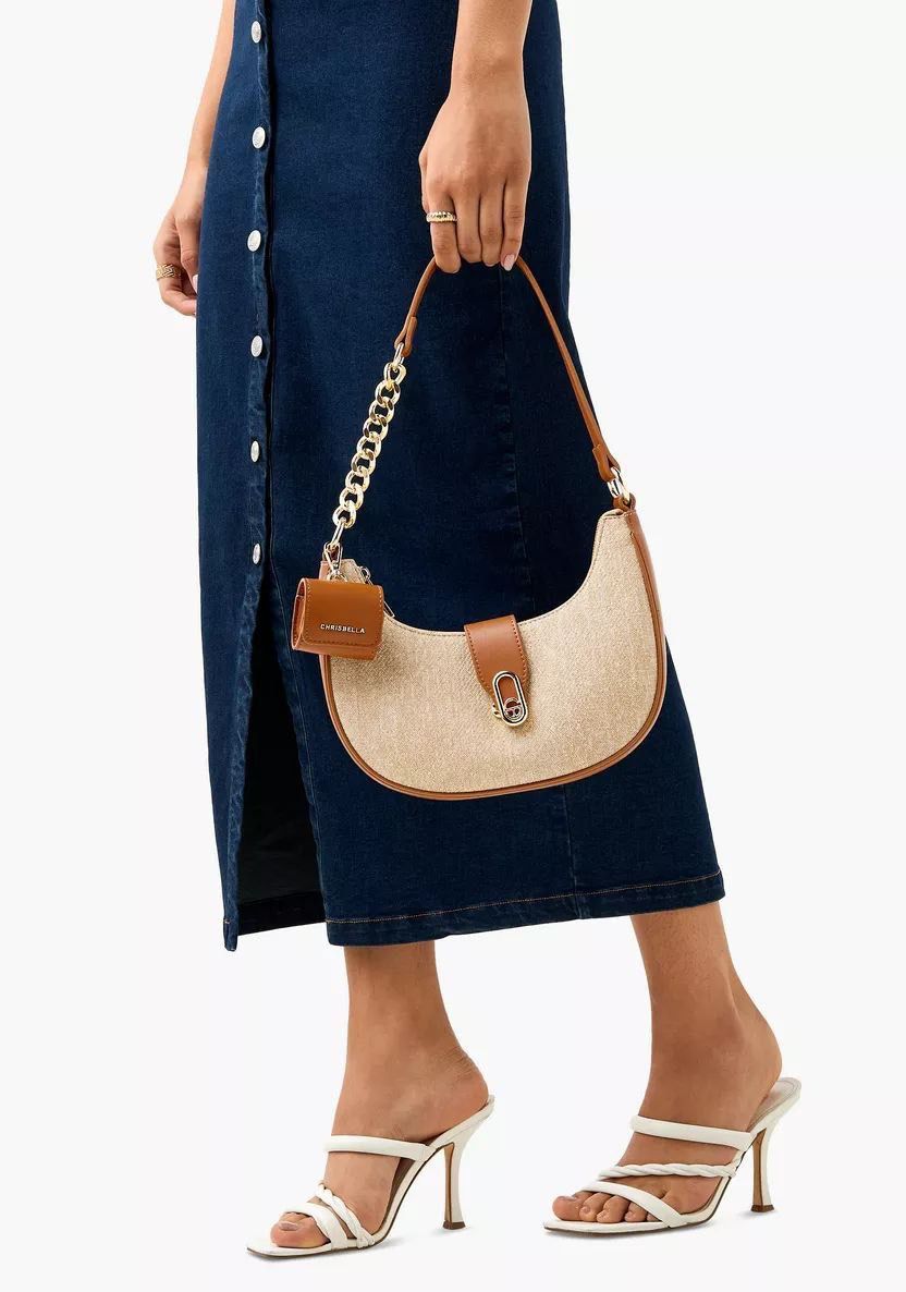 Chrisbella Textured Shoulder Bag