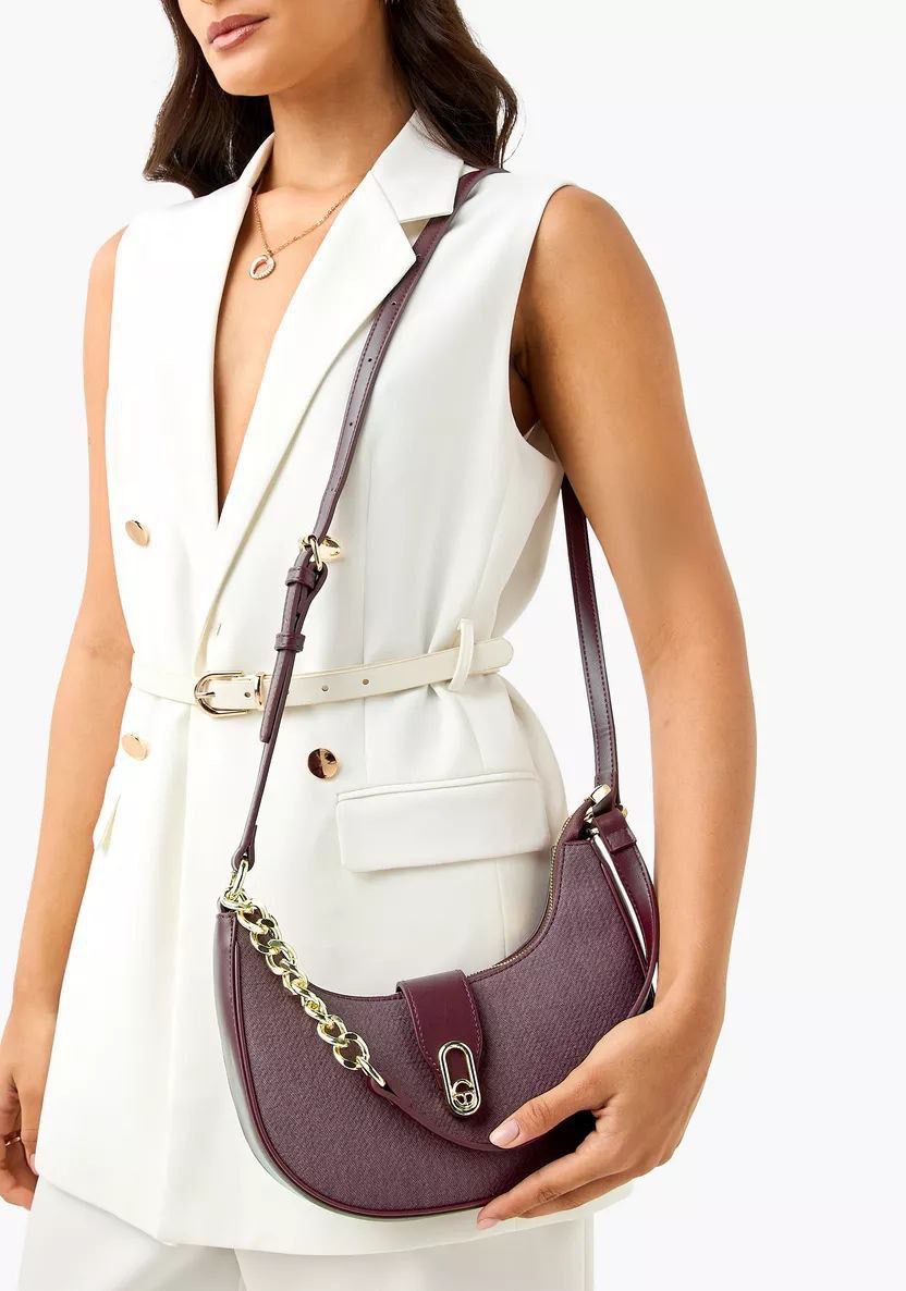 Chrisbella Textured Shoulder Bag