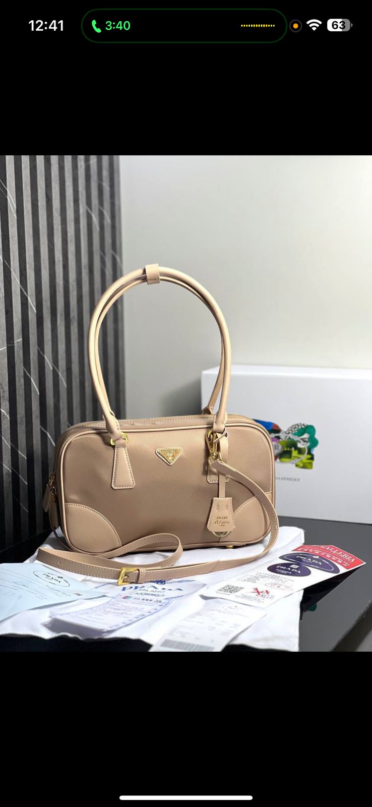 Prada Re-Edition 1978 medium Re-Nylon and Saffiano leather two-handle bag