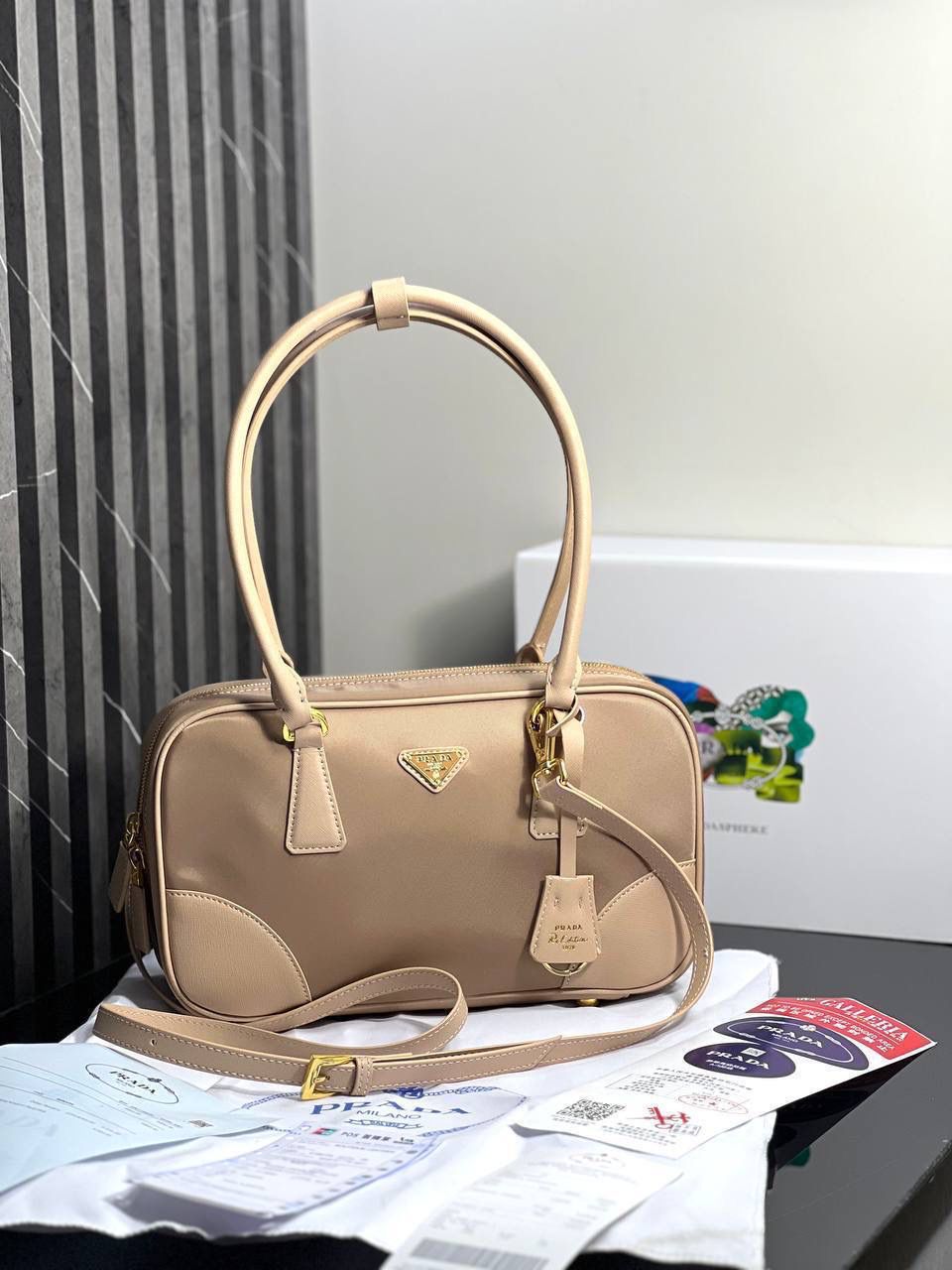 Prada Re-Edition 1978 medium Re-Nylon and Saffiano leather two-handle bag