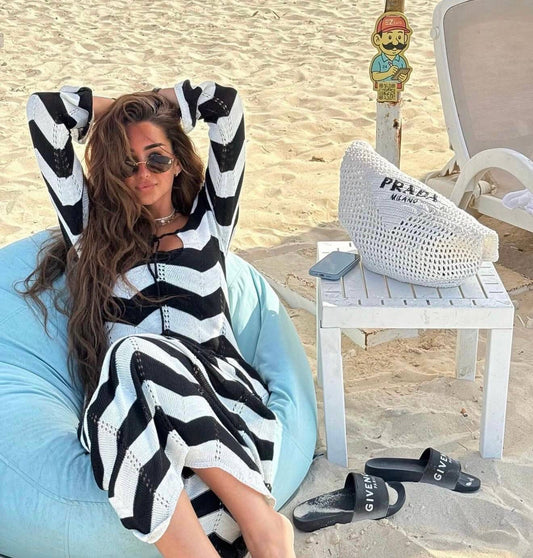 Striped Knit Dress