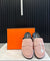 Hermes Suede Calfskin Go Mules