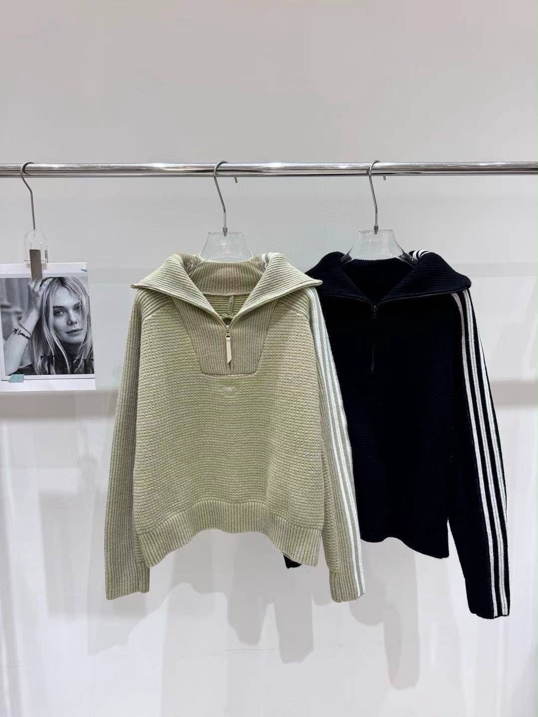 Adidas Quarter Zip knit sweatshirt