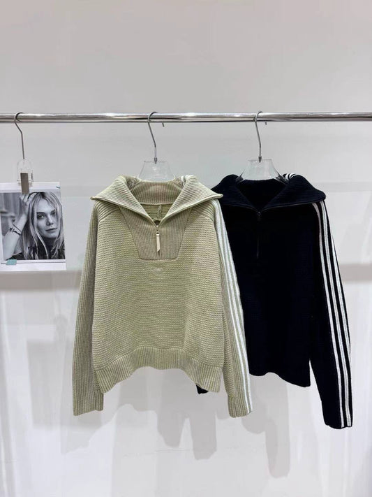 Adidas Quarter Zip knit sweatshirt