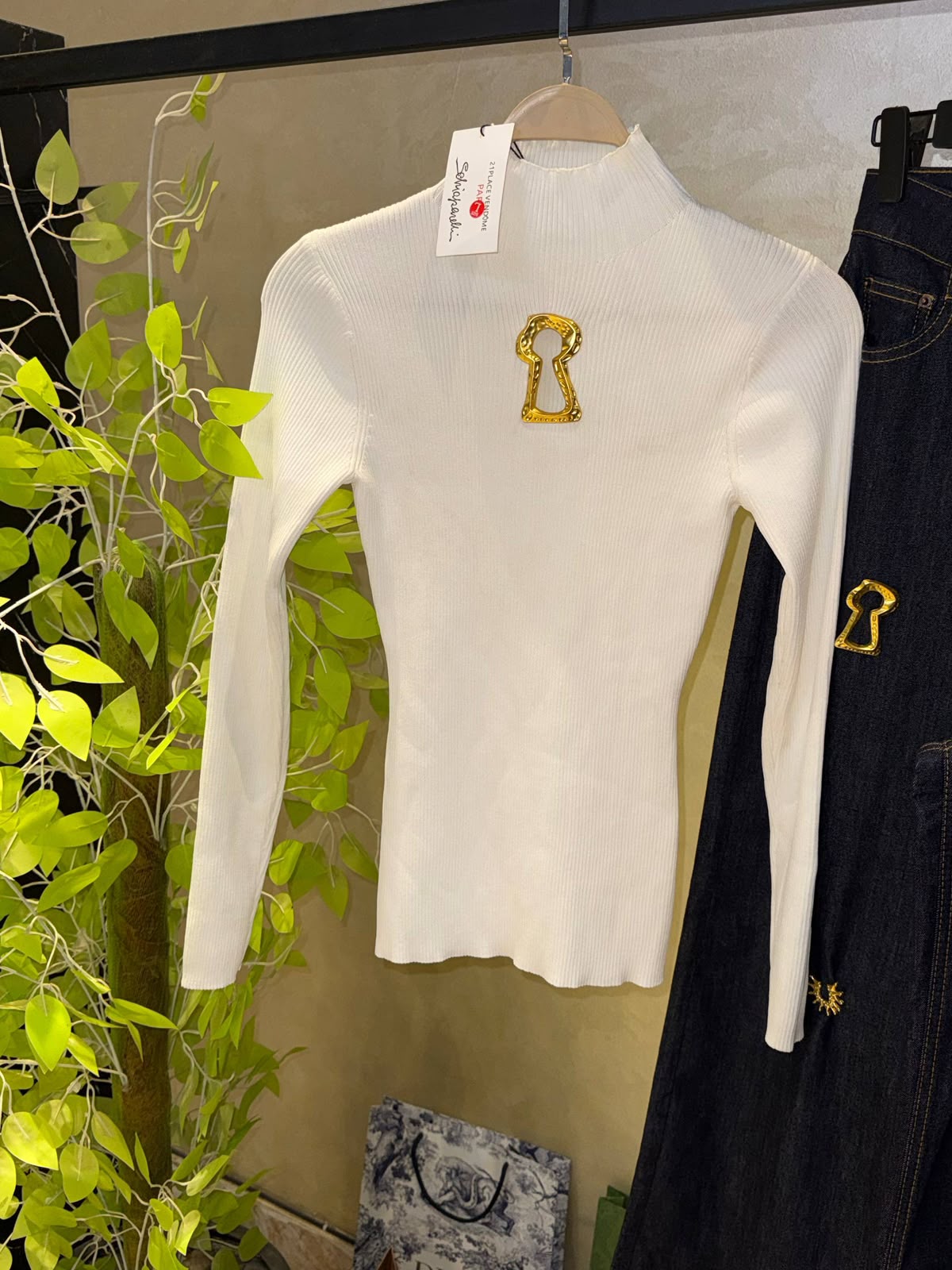 Schiaparelli Ribbed knit turtleneck