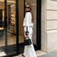 Chanel white knit two-piece set