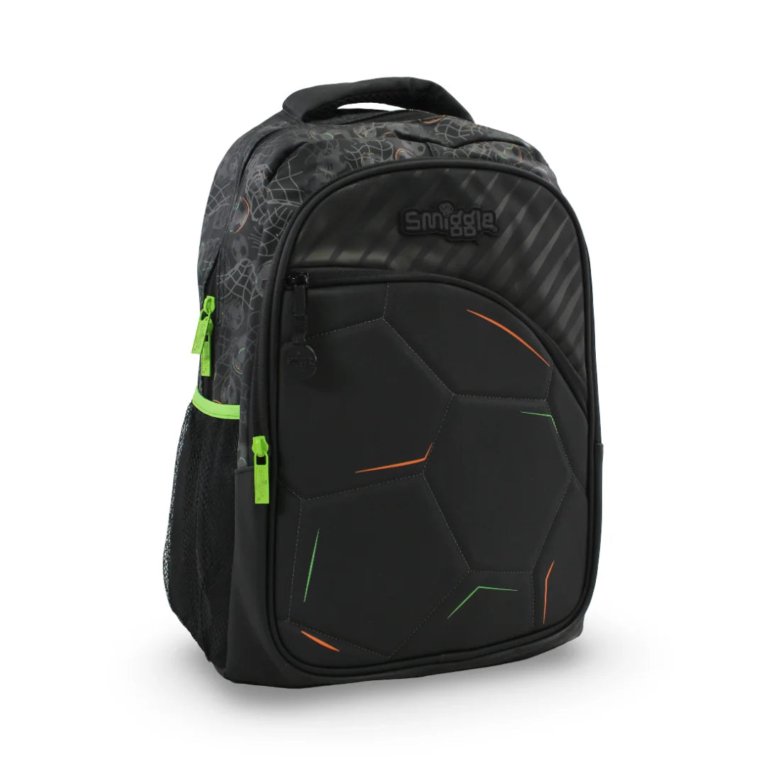 Smiggle Smiggle Backpack Football Design 17 Inches – Black