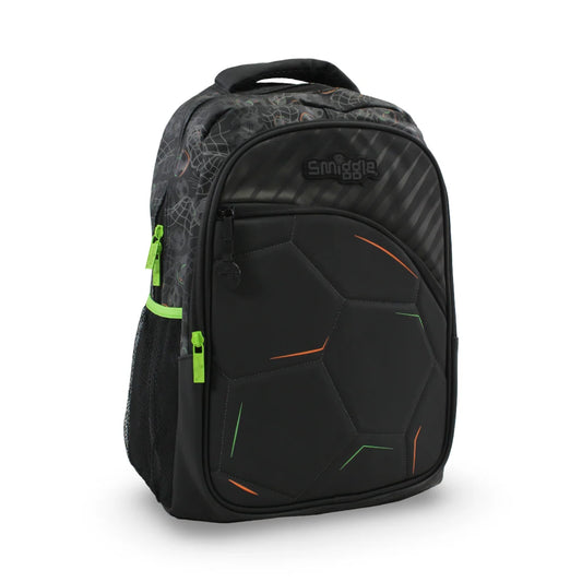 Smiggle Smiggle Backpack Football Design 17 Inches – Black