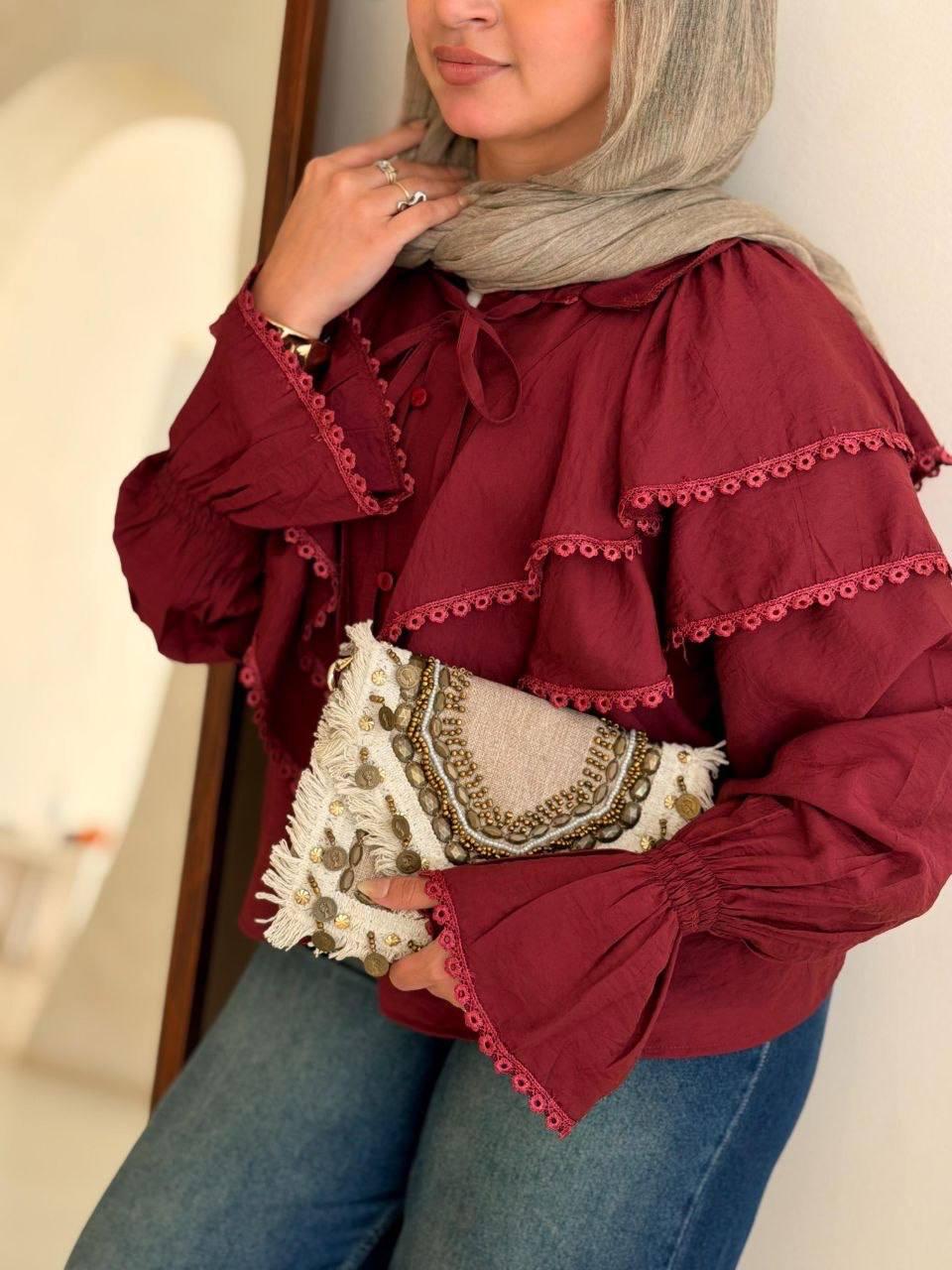 Ruffle Collar Shirt