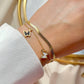 Gold Double Butterfly Bracelet