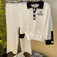 Chanel white knit two-piece set