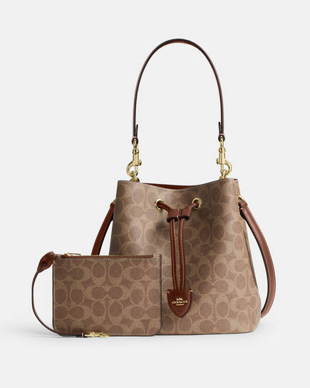 Coach Rowan Bucket Bag in Signature Canvas