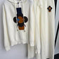 Cable-Knit style Two-Piece Tracksuit
