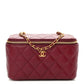 Chanel Lambskin Quilted Small Vanity Case With Chain