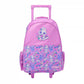 Smiggle Bright Eyes Trolley Backpack With Light Up Wheels - Pink