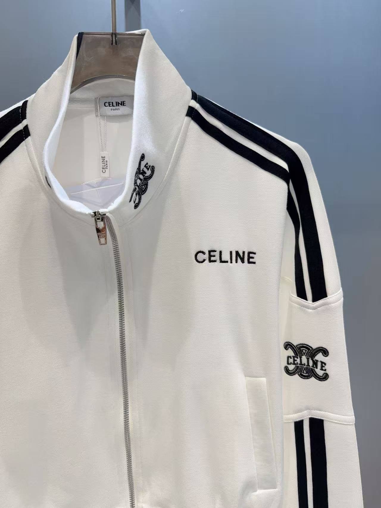 CELINE White Tracksuit Set