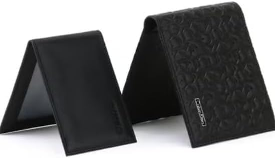 Men’s Genuine Leather Wallet & Card Holder – Black Pattern
