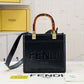 FENDI Sunshine logo-embossed tote bag