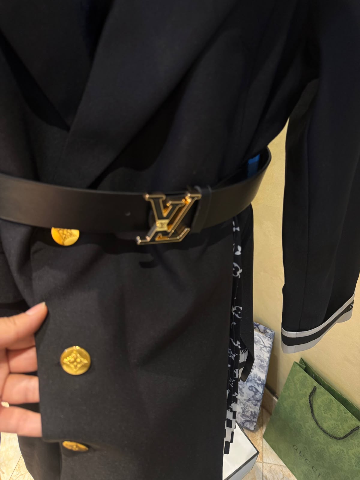Louis Vuitton Double-breasted blazer-style mini dress