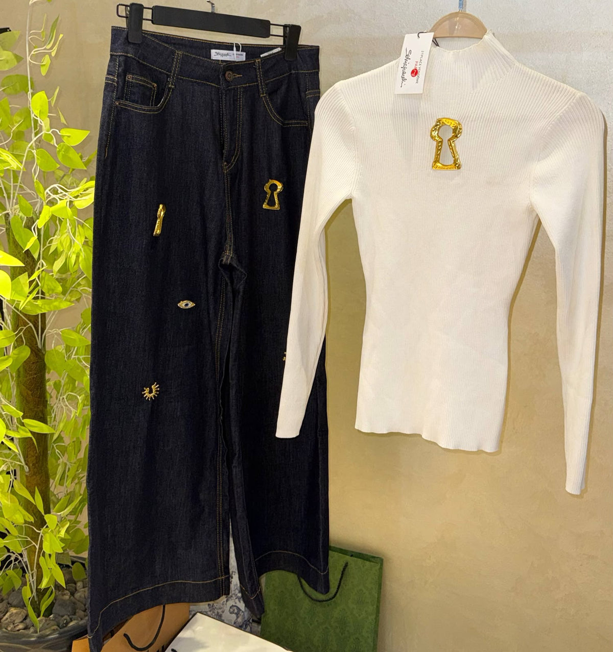 Schiaparelli Ribbed knit turtleneck