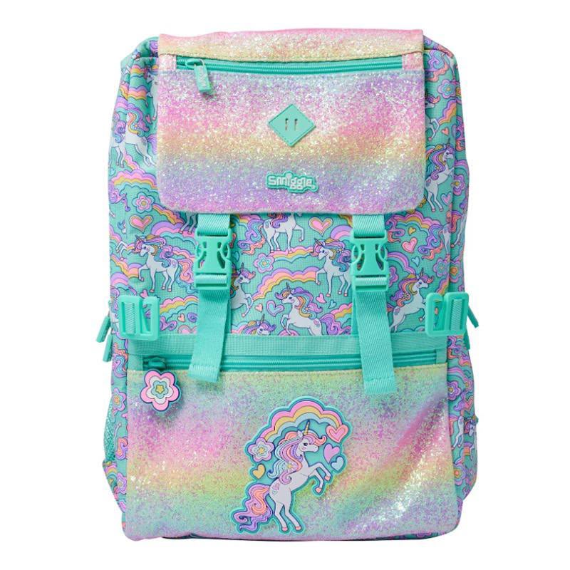 Smiggle Unicorn Limitless Attach Foldover 18 inches Backpack