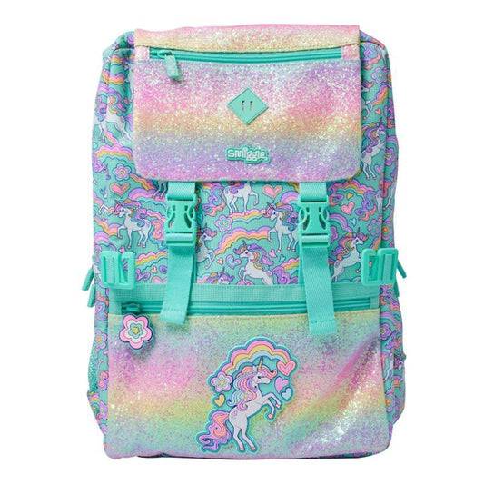 Smiggle Unicorn Limitless Attach Foldover 18 inches Backpack