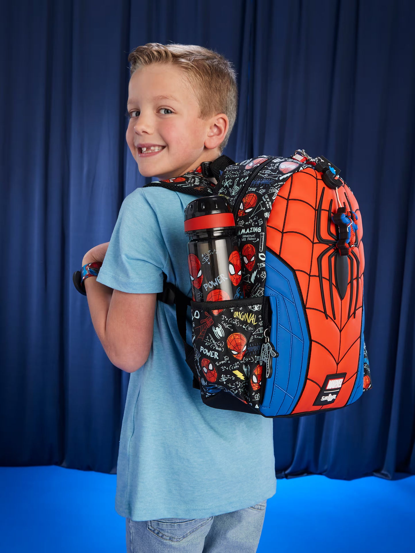 Smiggle Spider-Man Junior Character Hoodie Backpack