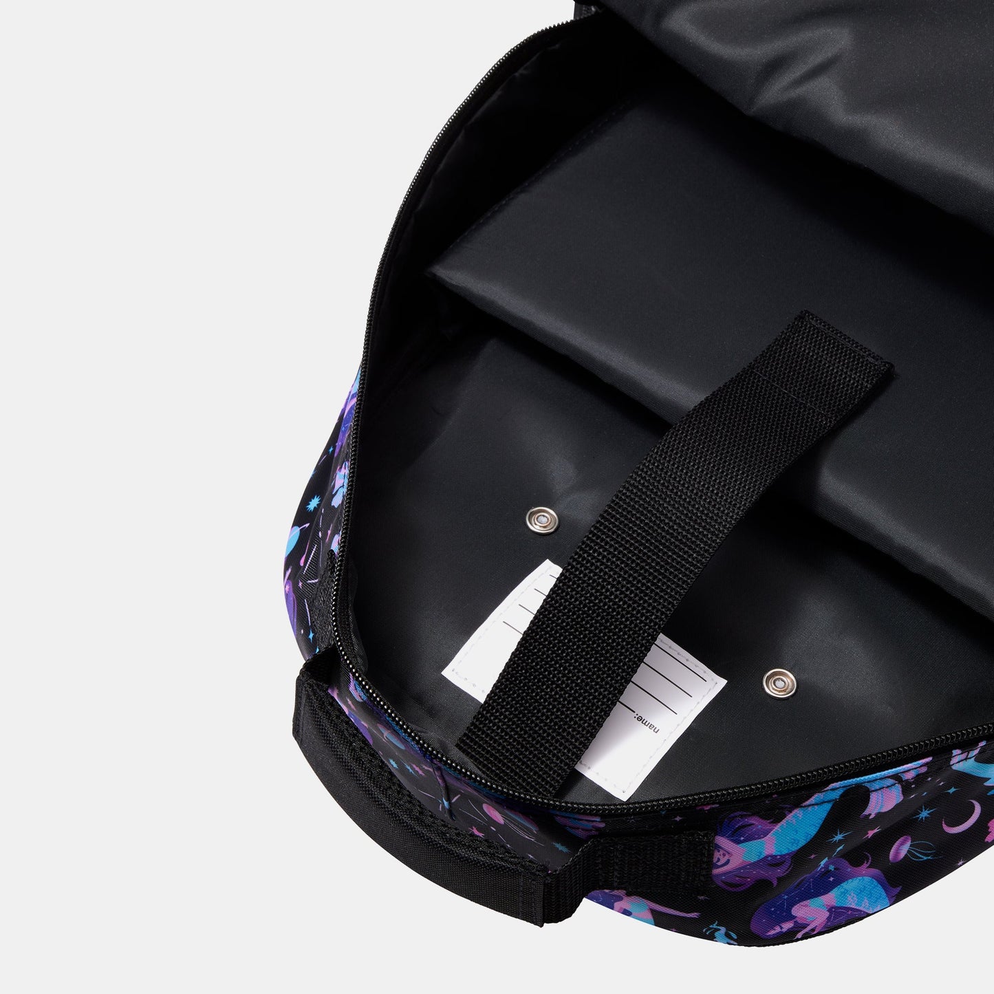 Smiggle Backpack Trolley with Light-Up Wheels in the Black Mermaid design