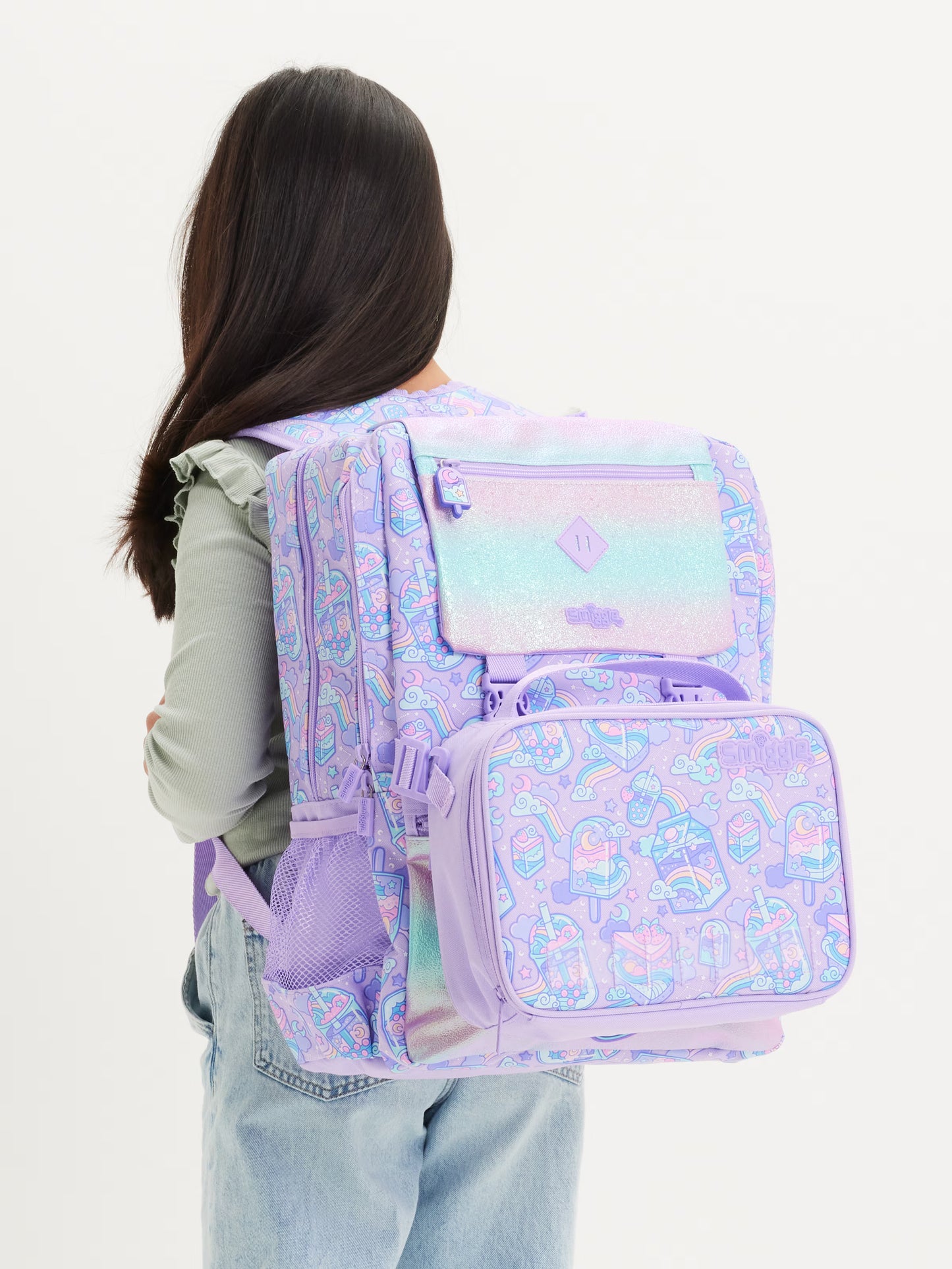 Smiggle Trailblazer Foldover Attach Backpack