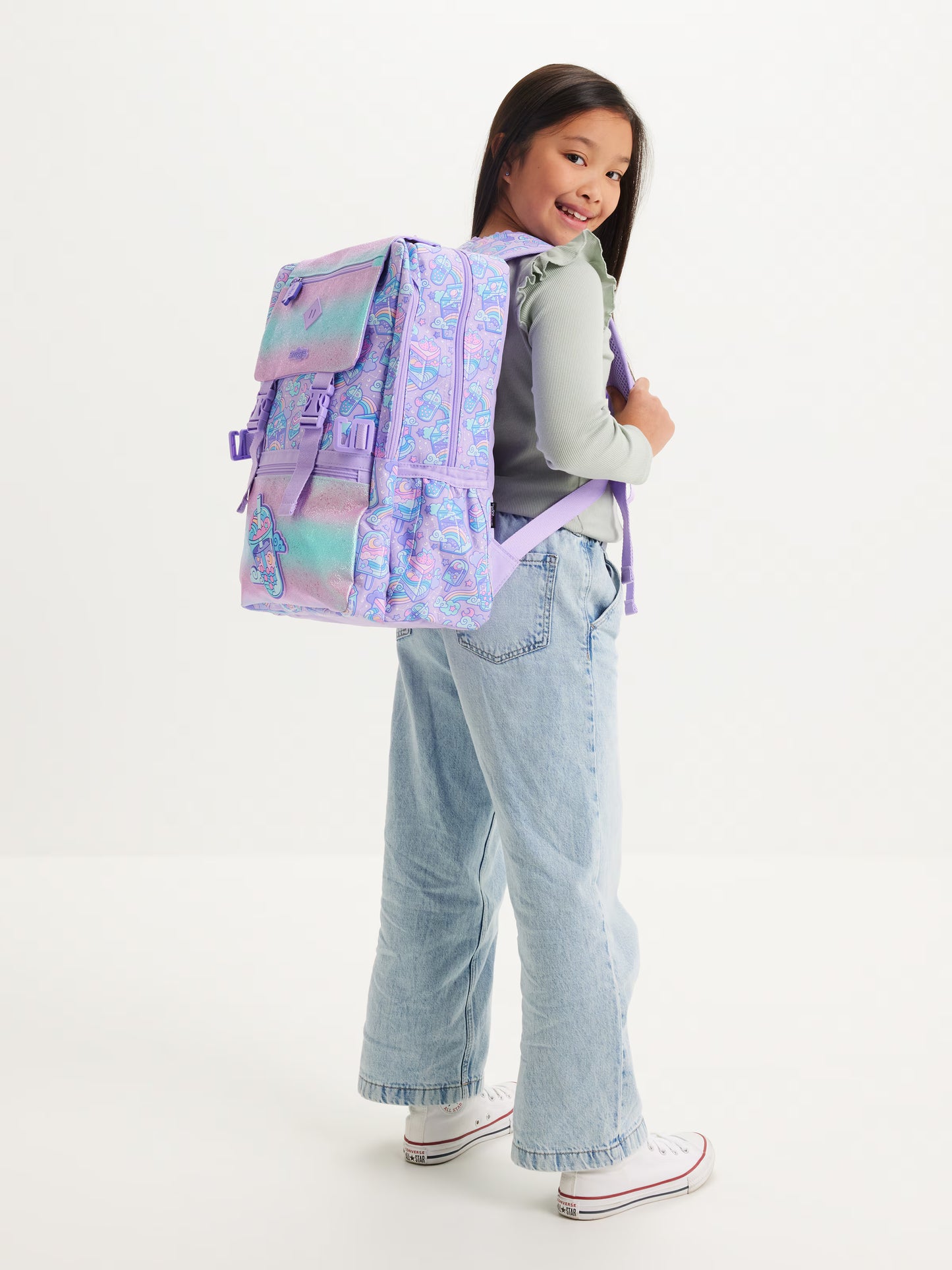 Smiggle Trailblazer Foldover Attach Backpack