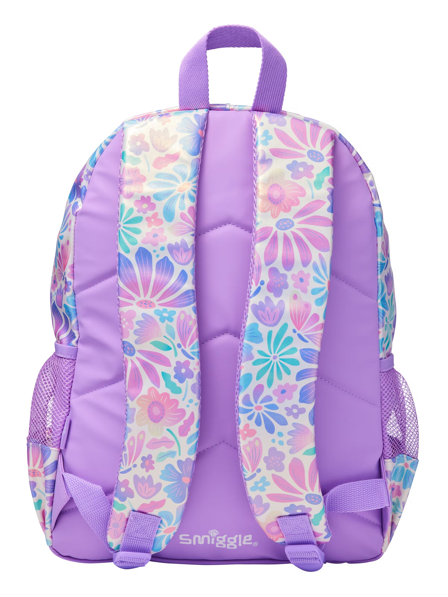 Smiggle Purple Bloom Classic Backpack