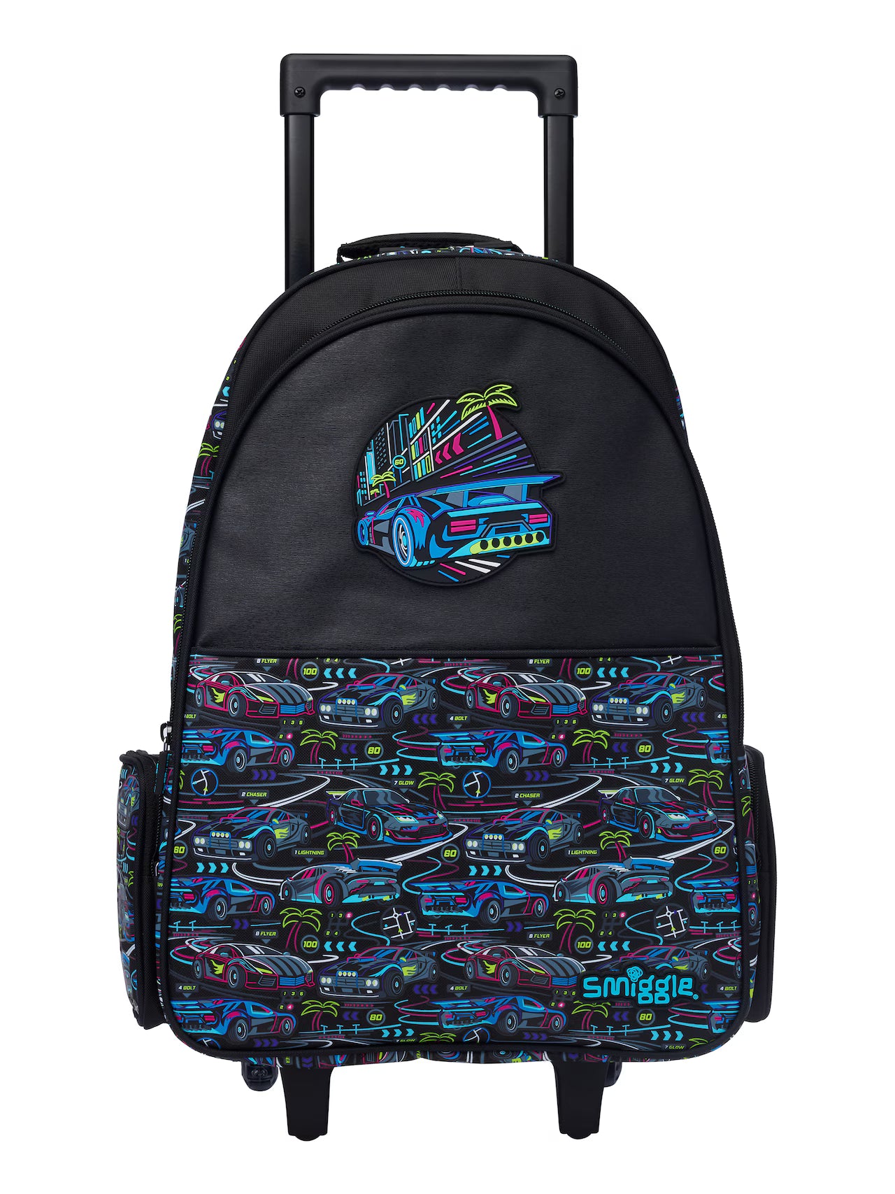 Smiggle Bright Eyes Trolley Backpack With Light Up Wheels