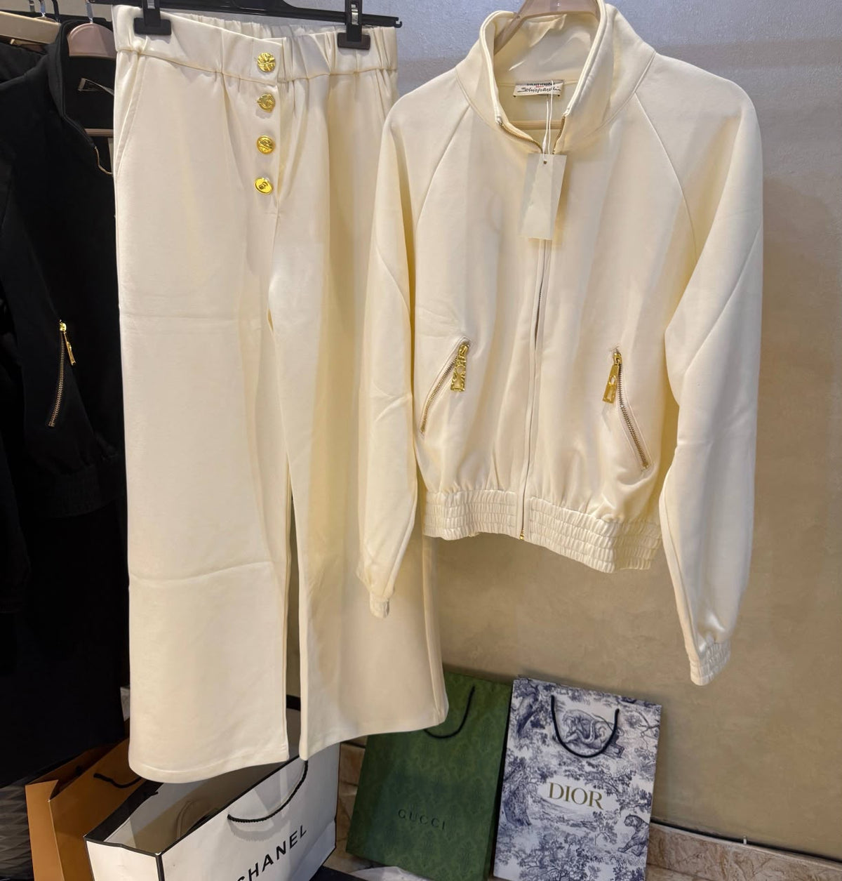 Schiaparelli inspired two-piece tracksuit set