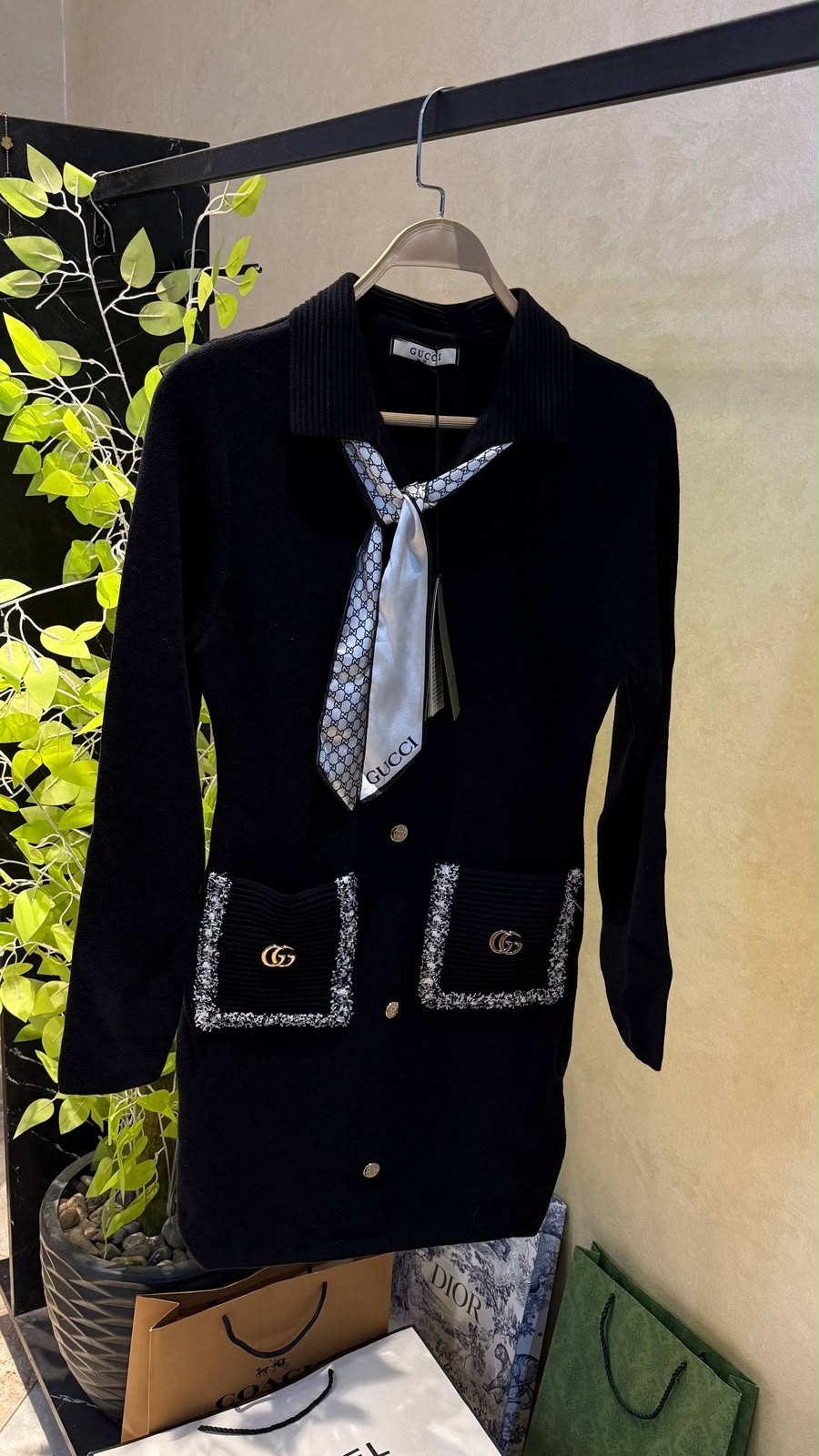 Gucci Helen Ribbed knit Dress
