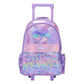 Smiggle Flutter Trolley Backpack With Light Up Wheels