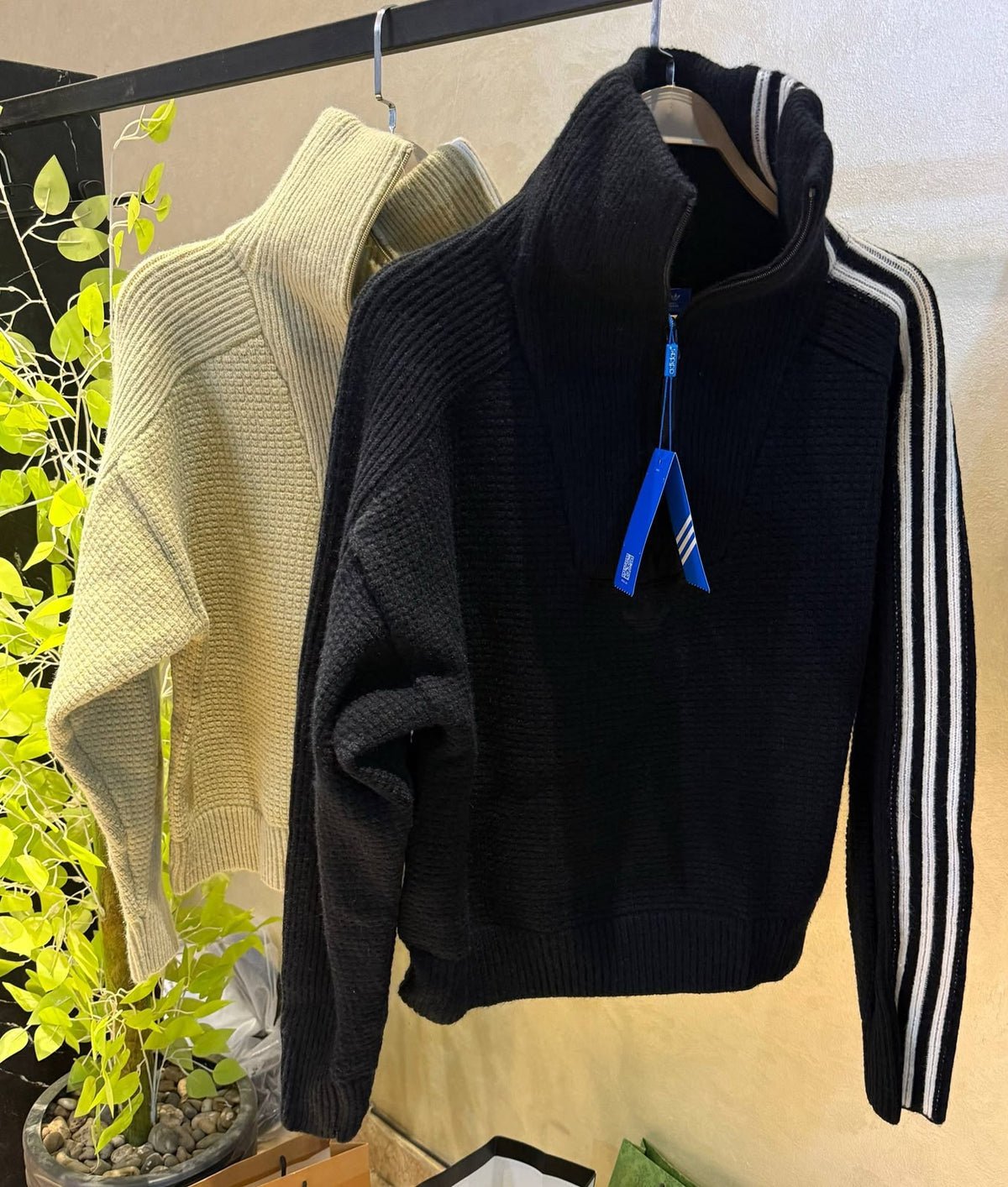Adidas Quarter Zip knit sweatshirt