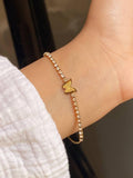 Gold Butterfly Charm Bracelet