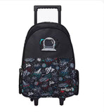 Smiggle Black Eclipse Trolley Backpack featuring motion