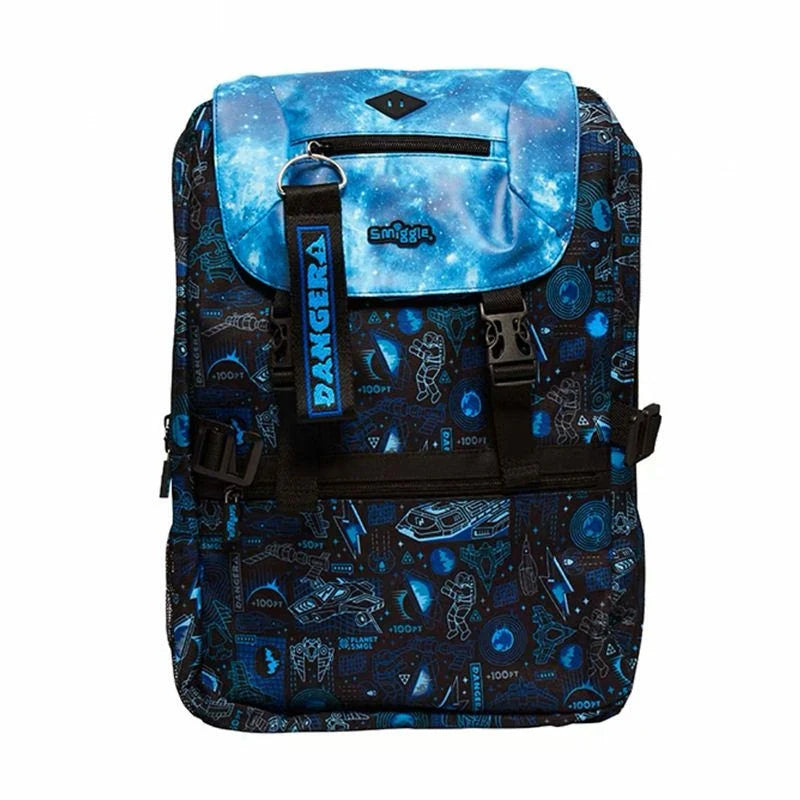 Smiggle Backpack Blue Space | (Gr1-Gr6) | 45cm