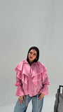 Ruffle Collar Shirt