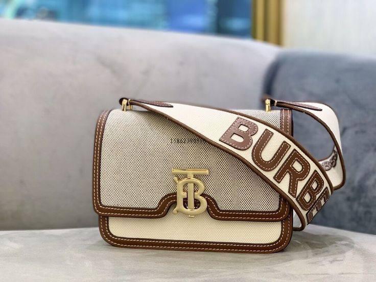 🇬🇧 Burberry Two-Tone Canvas TB Bag